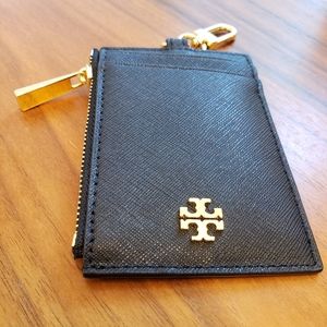 Tory Burch Emerson Lanyard Saffiano Wallet
